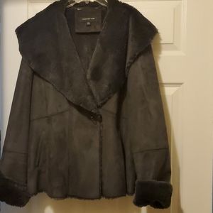 Jones New York Faux Seude Jacket
